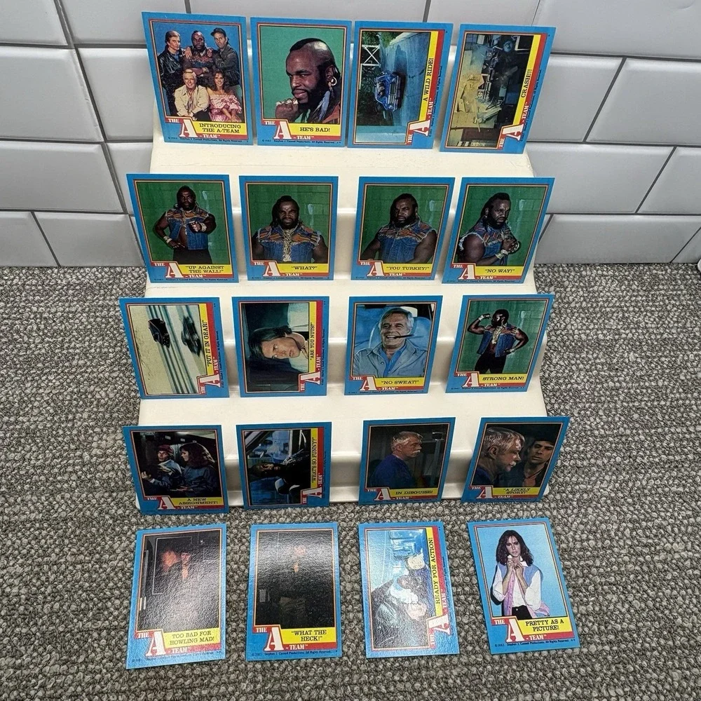 1983‎ Topps A-Team Trading Cards VTG Complete 66 Base Card Set